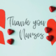 Karolina Grabowska - Gratitude message for nurses with red hearts